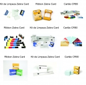 Ribbon / Cartão CR80 / Kit Limpeza / Zebra Card